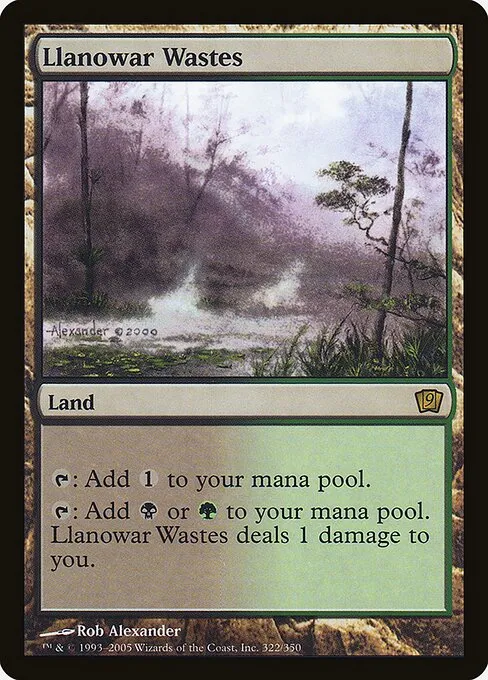 Llanowar Wastes · Ninth Edition 322★/710