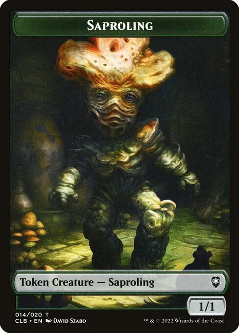 Saproling · Battle for Baldur's Gate Tokens 14/51