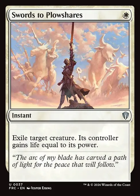Swords to Plowshares · Reality Fracture Commander 37/2
