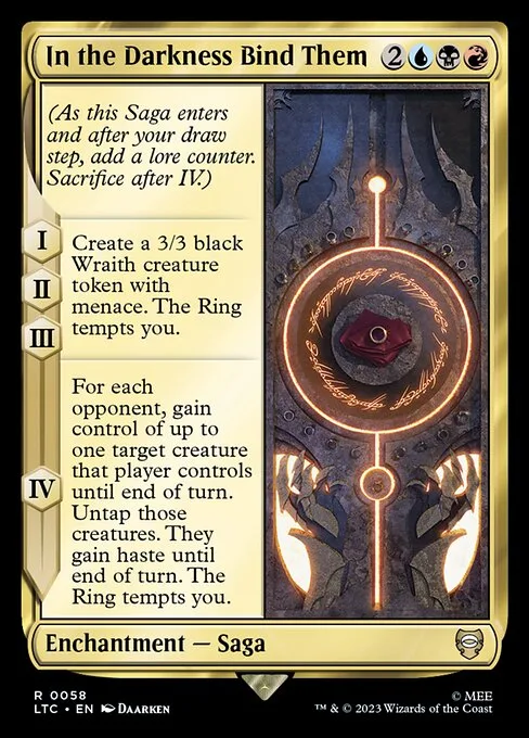 In the Darkness Bind Them · Tales of Middle-earth Commander 58/591