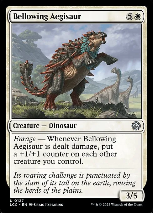 Bellowing Aegisaur · The Lost Caverns of Ixalan Commander 127/370