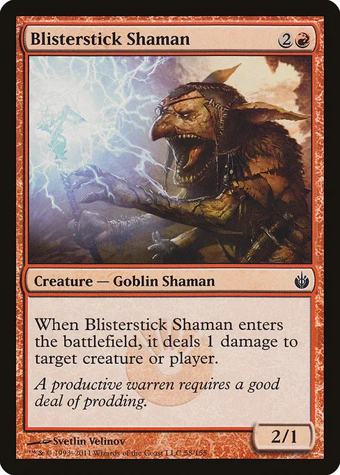 Blisterstick Shaman · Mirrodin Besieged 58/155