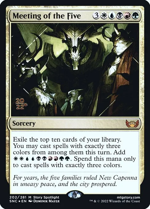 Meeting of the Five · Streets of New Capenna Promos 202s/161