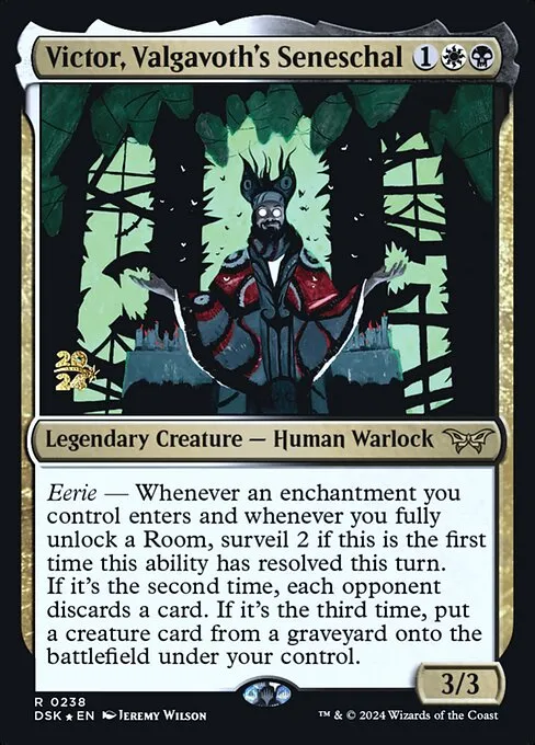 Victor, Valgavoth's Seneschal · Duskmourn: House of Horror Promos 238s/160