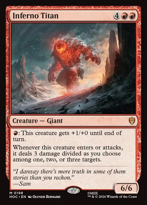 Inferno Titan · The Hobbit Commander 198/7