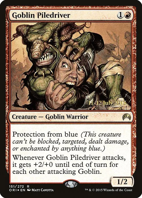 Goblin Piledriver · Magic Origins Promos 151s/54