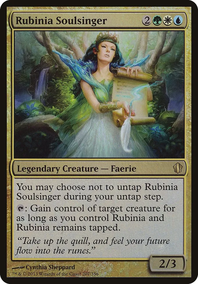 Rubinia Soulsinger · Commander 2013 Oversized 207/15