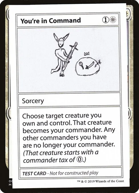 You're in Command · Mystery Booster Playtest Cards 2021 15/121