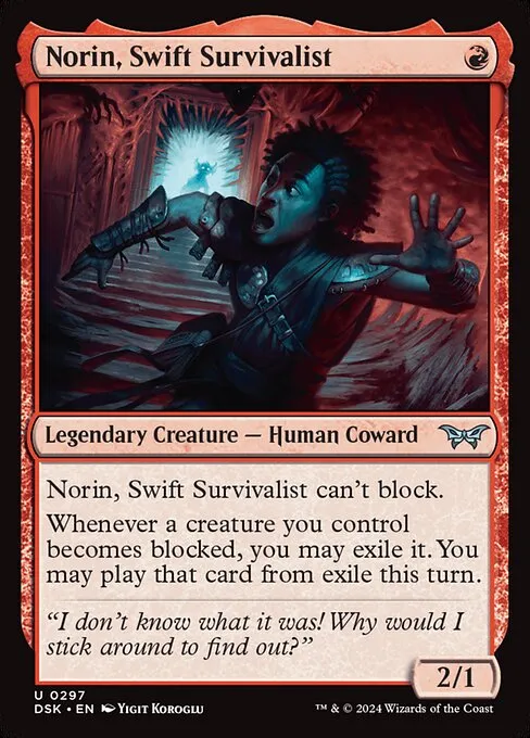 Norin, Swift Survivalist · Duskmourn: House of Horror 297/419