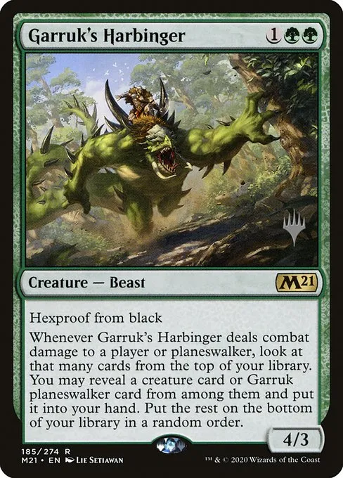 Garruk's Harbinger · Core Set 2021 Promos 185p/137