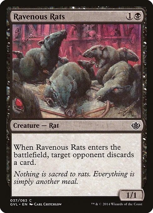 Ravenous Rats · Duel Decks Anthology: Garruk vs. Liliana 37/63