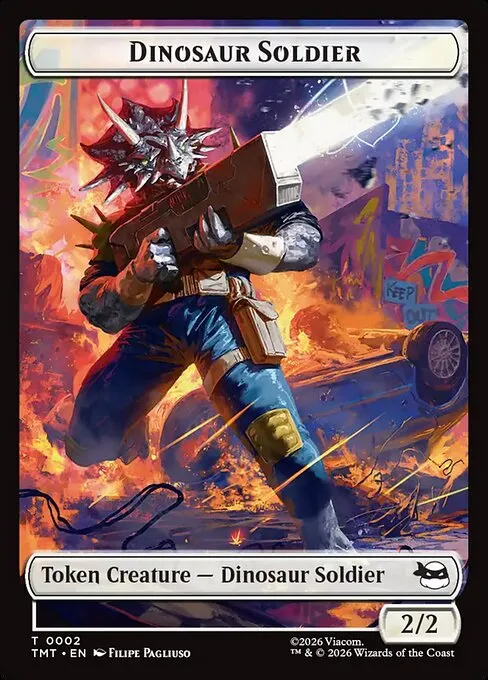 Dinosaur Soldier · Teenage Mutant Ninja Turtles Tokens 2/10