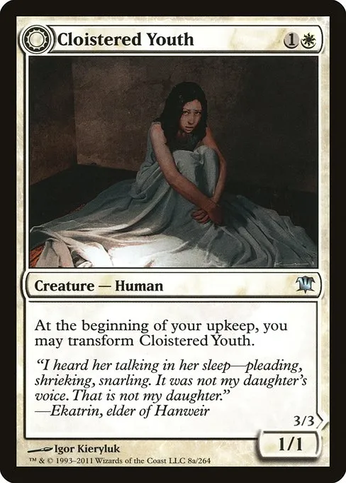 Cloistered Youth // Unholy Fiend · Innistrad 8/264