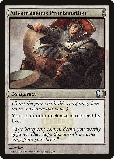Advantageous Proclamation · Conspiracy 1/210