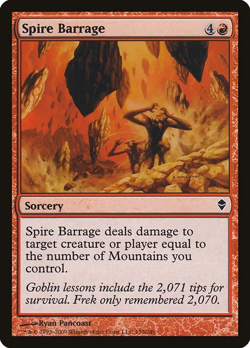 Spire Barrage · Zendikar 150/269