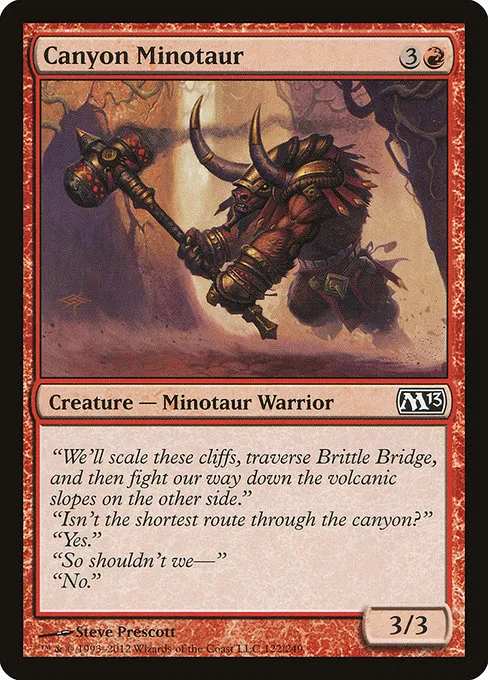Canyon Minotaur · Magic 2013 122/249