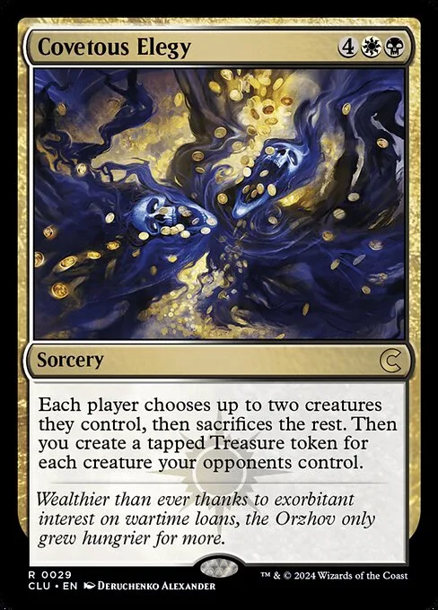 Covetous Elegy · Ravnica: Clue Edition 29/284