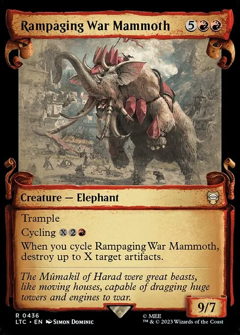 Rampaging War Mammoth · Tales of Middle-earth Commander 436/591
