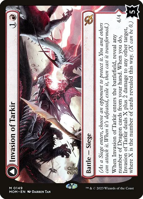 Invasion of Tarkir // Defiant Thundermaw · March of the Machine Promos 149s/144