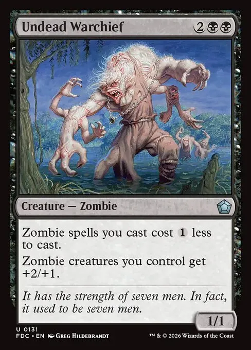 Undead Warchief · Foundations Commander 131/3