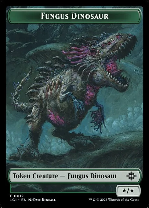 Fungus Dinosaur · The Lost Caverns of Ixalan Tokens 12/19