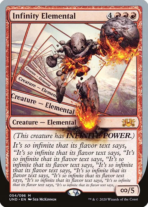 Infinity Elemental · Unsanctioned 54/96