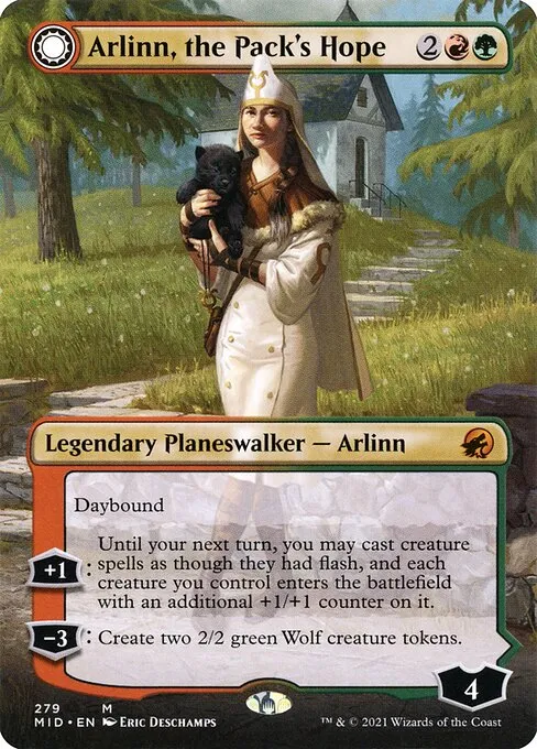 Arlinn, the Pack's Hope // Arlinn, the Moon's Fury · Innistrad: Midnight Hunt 279/399