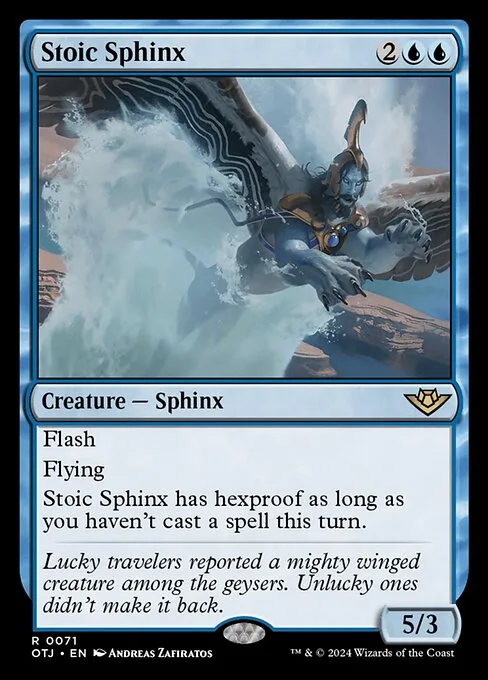Stoic Sphinx · Outlaws of Thunder Junction 71/374