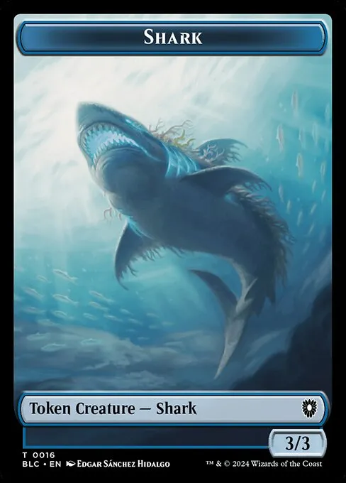 Shark · Bloomburrow Commander Tokens 16/41