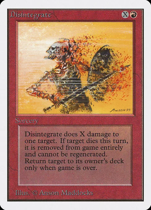 Disintegrate · Unlimited Edition 141/302