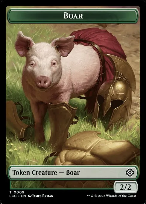 Boar · The Lost Caverns of Ixalan Commander Tokens 9/18