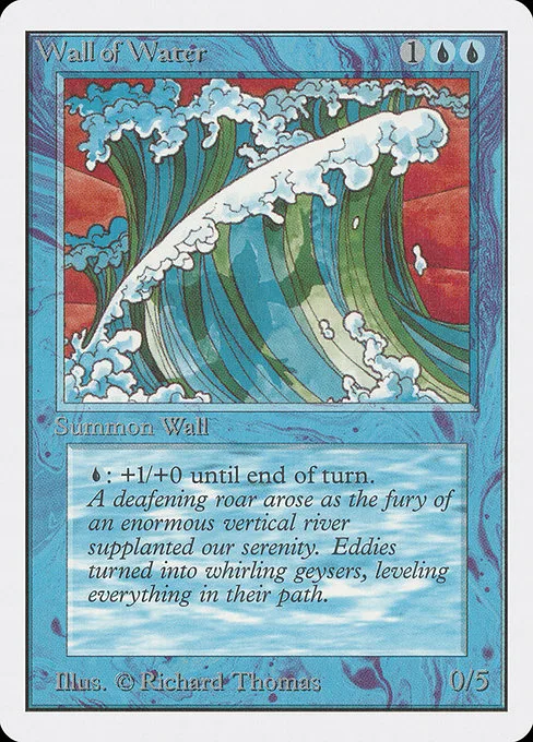 Wall of Water · Unlimited Edition 91/302