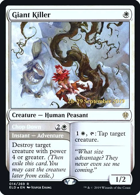 Giant Killer // Chop Down · Throne of Eldraine Promos 14s/138
