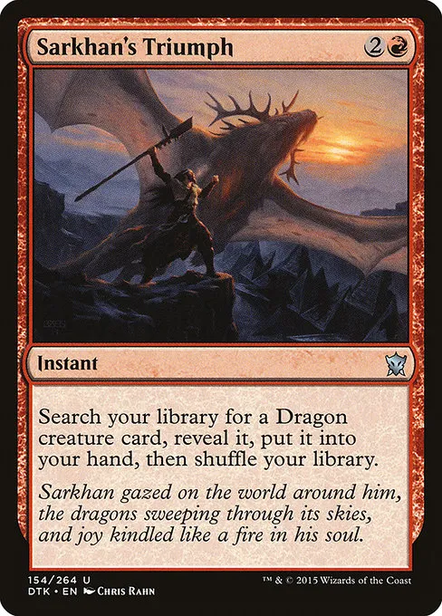 Sarkhan's Triumph · Dragons of Tarkir 154/264