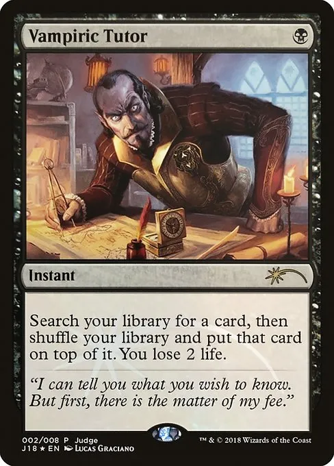 Vampiric Tutor · Judge Gift Cards 2018 2/8