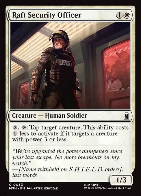 Raft Security Officer · Marvel Super Heroes 33/24