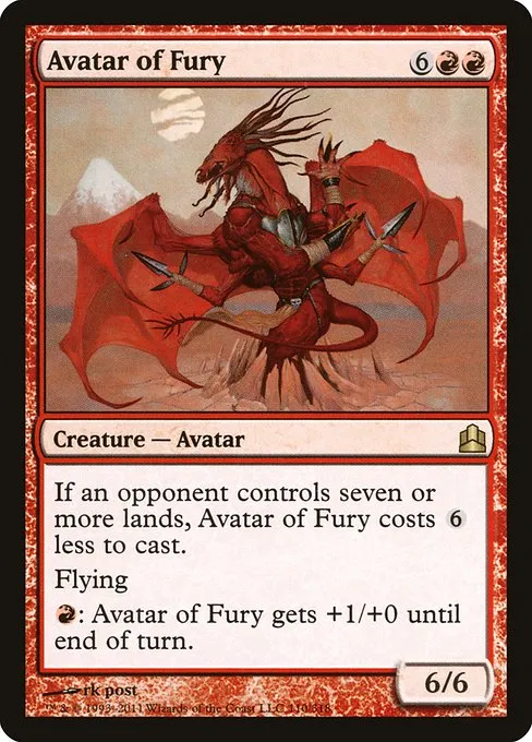 Avatar of Fury · Commander 2011 110/318