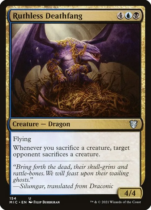Ruthless Deathfang · Midnight Hunt Commander 154/187
