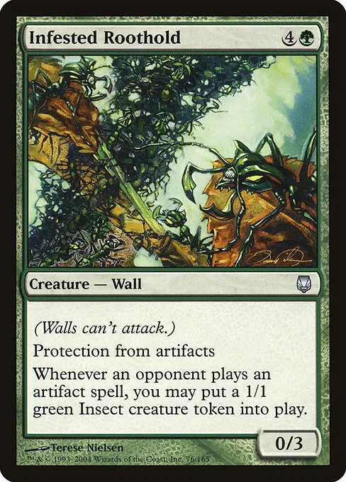 Infested Roothold · Darksteel 76/165