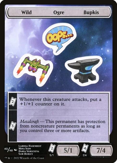 Wild Ogre Bupkis · Unfinity Sticker Sheets 40/48