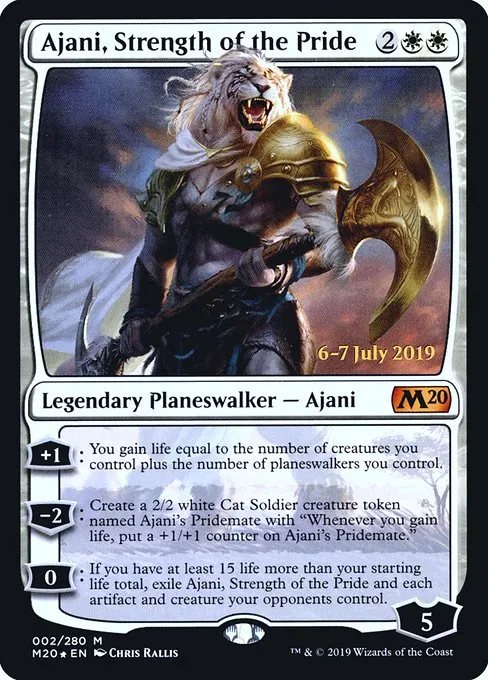 Ajani, Strength of the Pride · Core Set 2020 Promos 2s/144