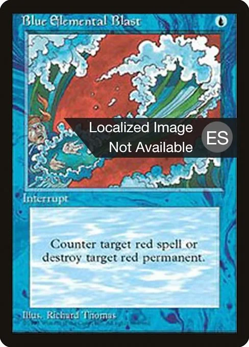 Blue Elemental Blast · Fourth Edition Foreign Black Border 63/378