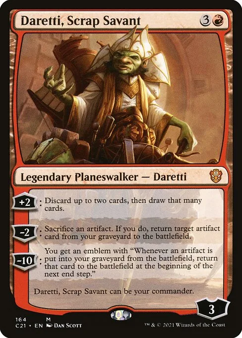 Daretti, Scrap Savant · Commander 2021 164/409
