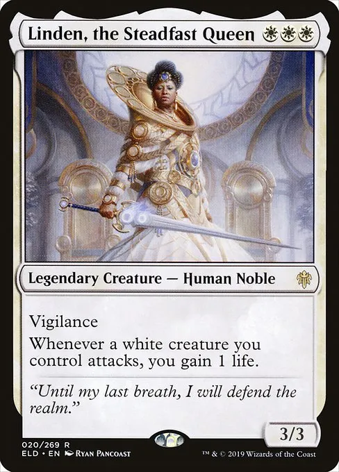 Linden, the Steadfast Queen · Throne of Eldraine 20/398