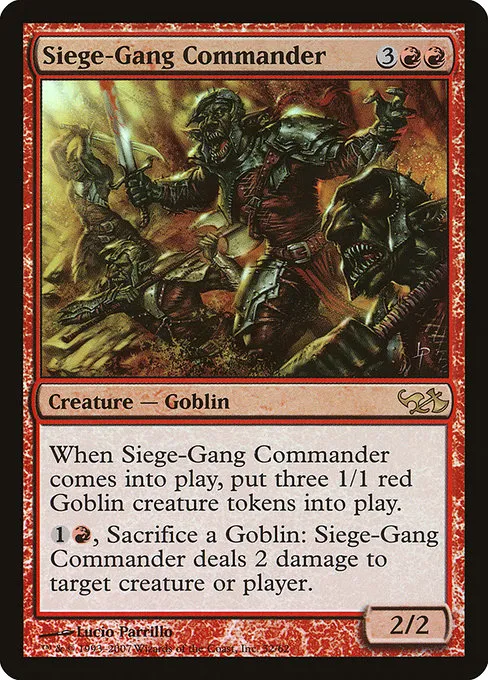 Siege-Gang Commander · Duel Decks: Elves vs. Goblins 32/62
