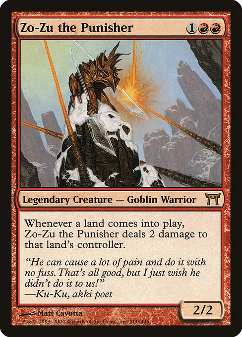 Zo-Zu the Punisher · Champions of Kamigawa 200/307