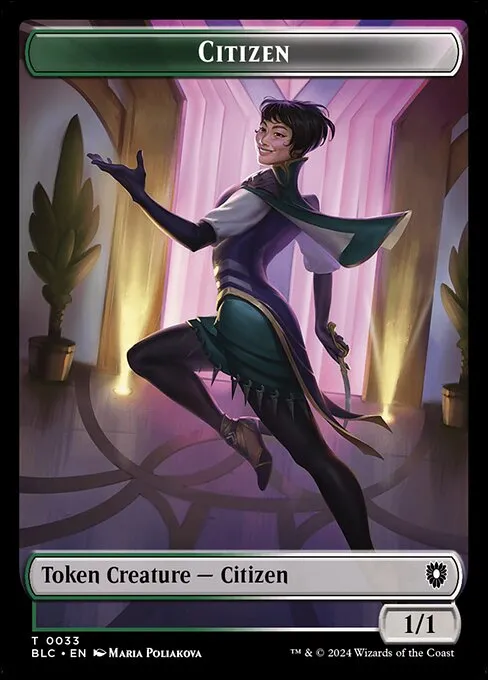 Citizen · Bloomburrow Commander Tokens 33/41
