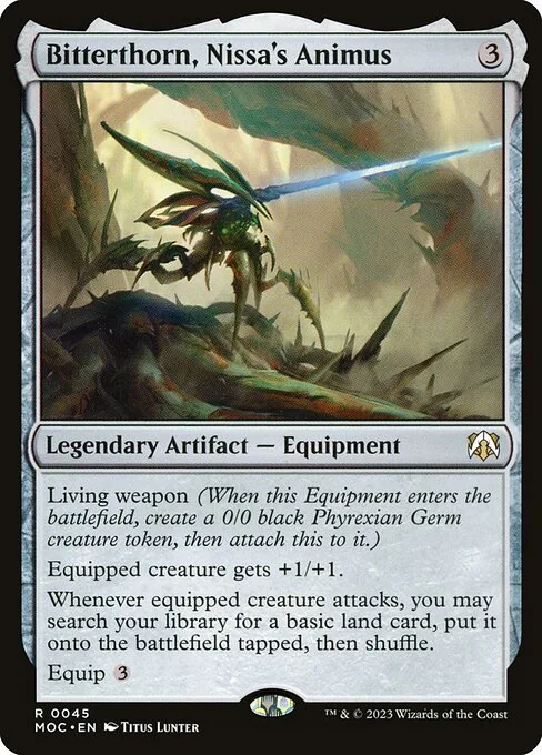 Bitterthorn, Nissa's Animus · March of the Machine Commander 45/450