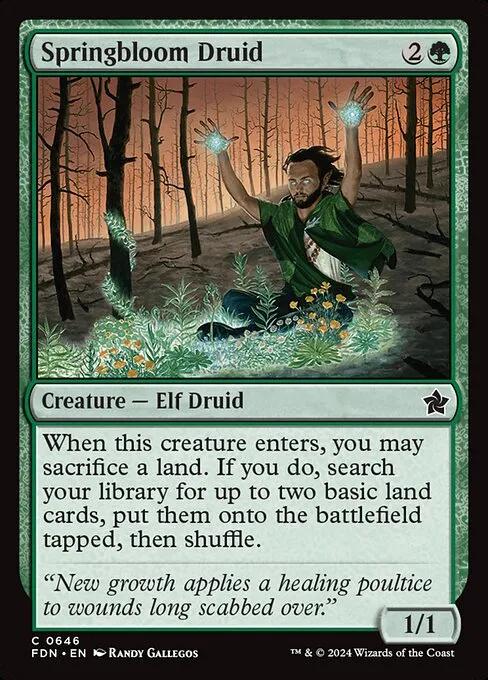 Springbloom Druid · Foundations 646/771