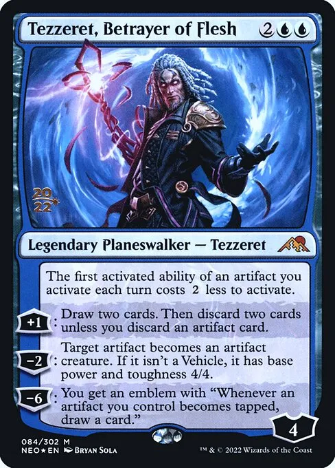 Tezzeret, Betrayer of Flesh · Kamigawa: Neon Dynasty Promos 84s/148